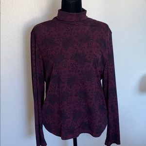 Style & Co Purple turtle neck